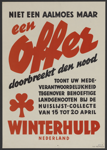 703283 Affiche van de Stichting Winterhulp Nederland.